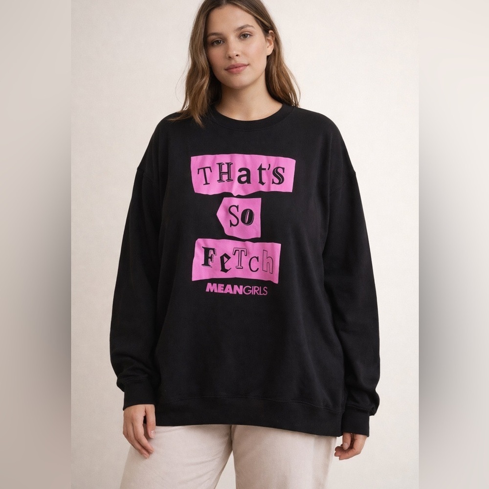 Mean Girls “That’s So Fetch” Black Sweatshirt XXL Graphic Pullover